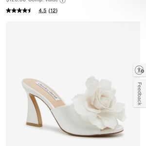 Steve Madden White Floral Women's Heels